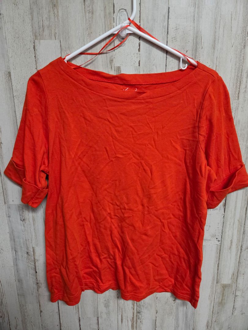 ORANGE KIM ROGERS CUFFED TOP, LADIES L