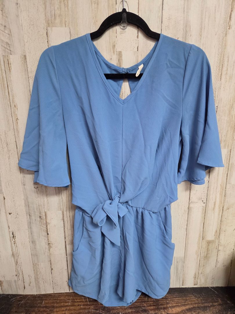 BLUE TYCHE RUFFLE ROMPER, LADIES S