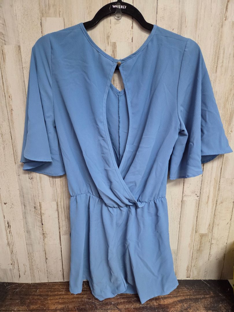 BLUE TYCHE RUFFLE ROMPER, LADIES S