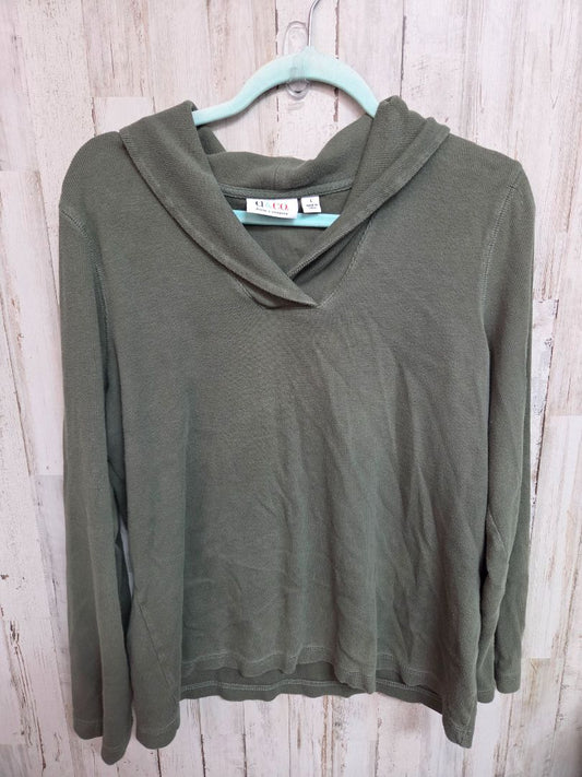 OLIVE D & CO COLLARED TOP, LADIES L