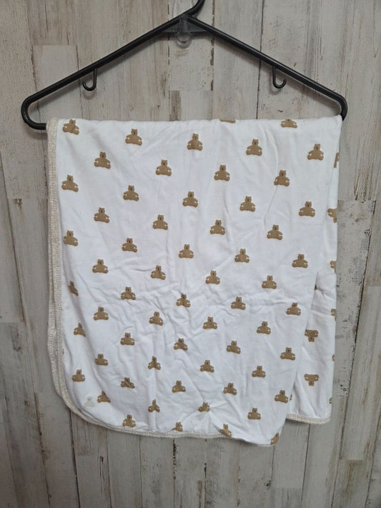 WHITE/BEIGE  BEAR BLANKET