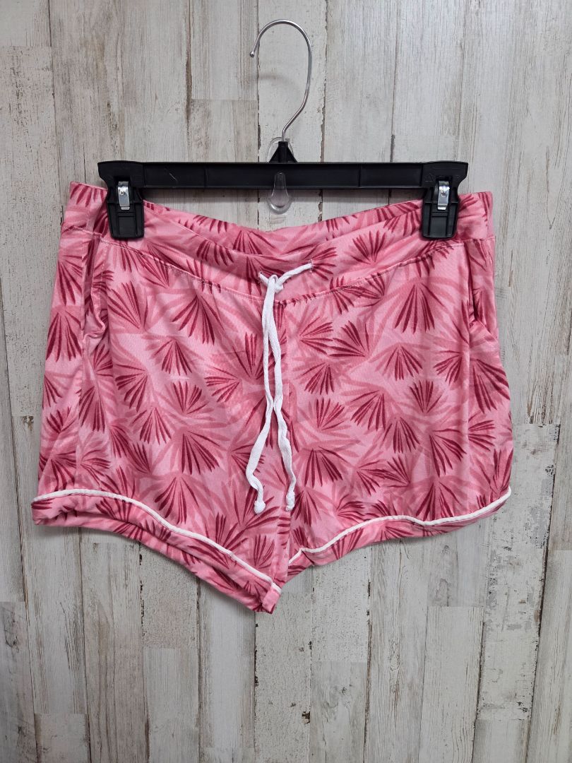 PINK HELLO MELLO LEAF PRINT SHORTS, LADIES S/M