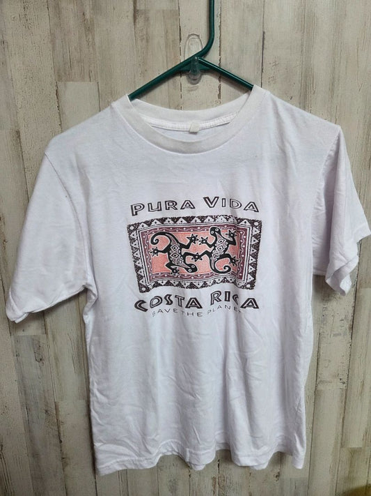 WHITE  PURA VIDA TEE, LADIES M