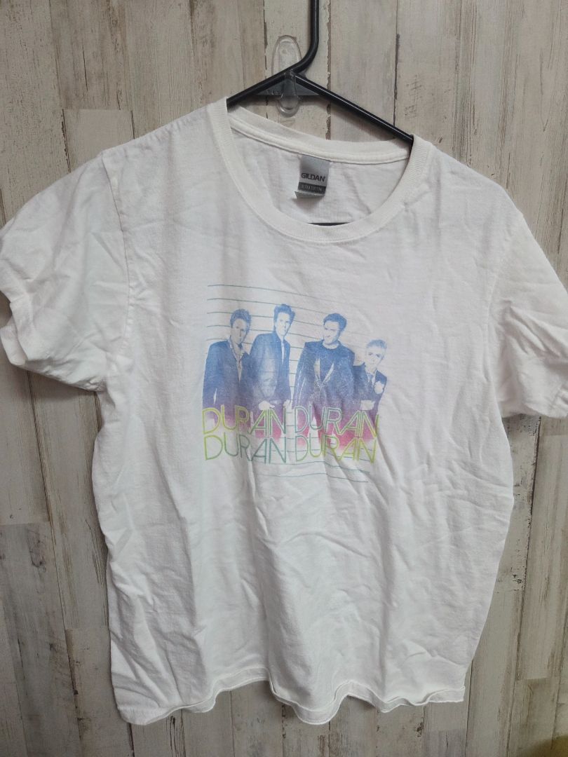 WHITE GILDAN DURAN DURAN TEE, LADIES M