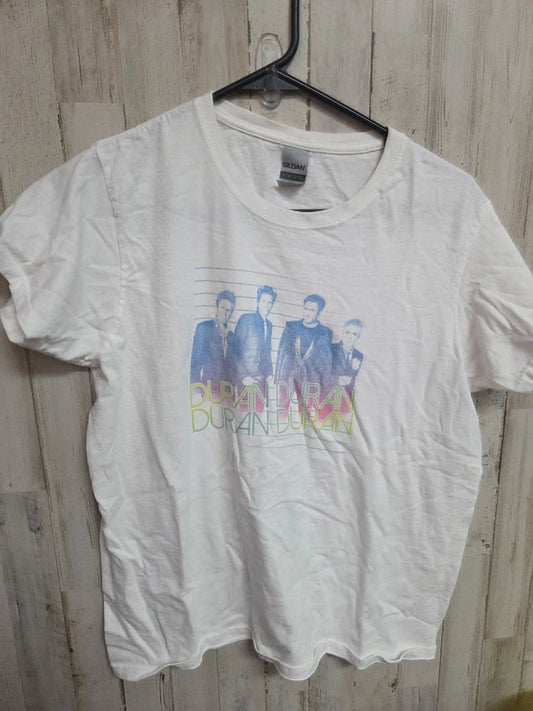WHITE GILDAN DURAN DURAN TEE, LADIES M