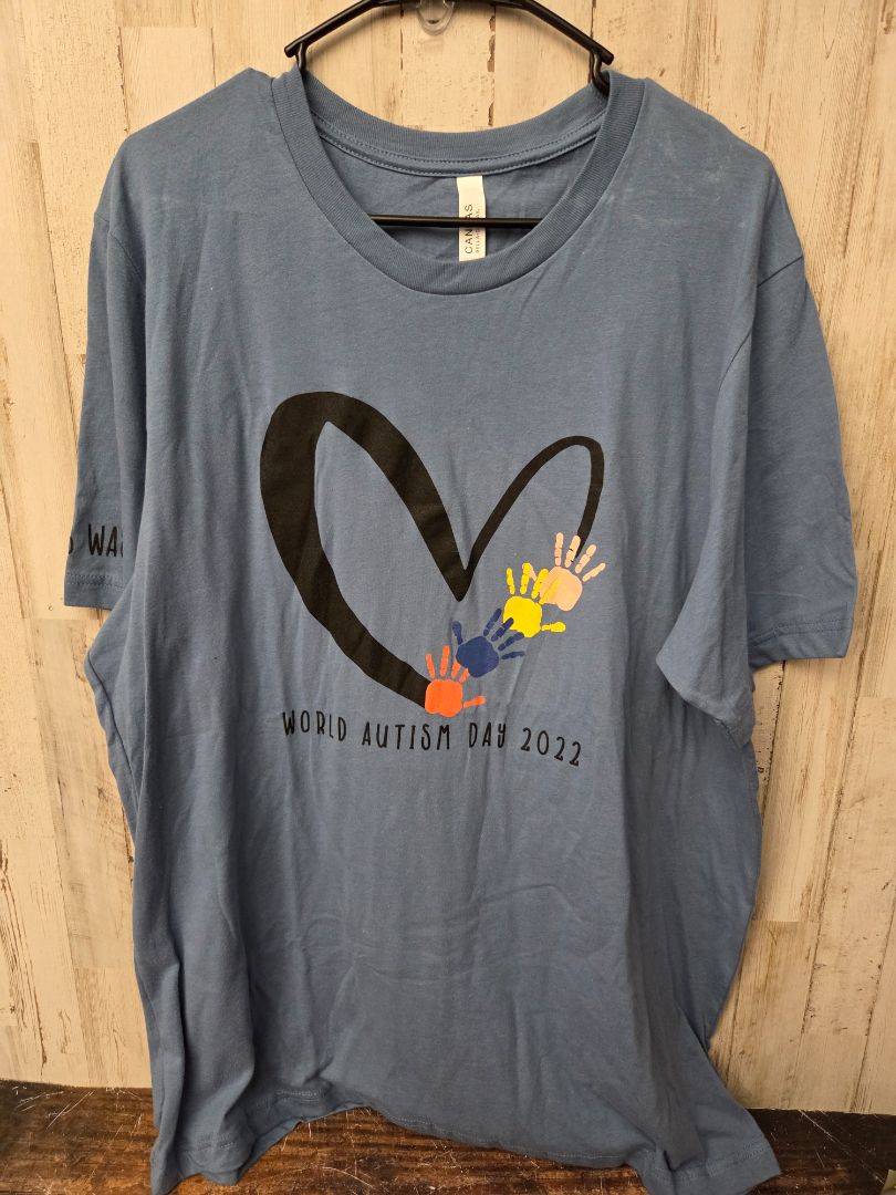BLUE BELLA CANVAS AUTISM DAY TEE, LADIES XL