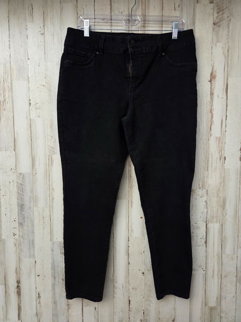 BLACK D JEANS SZ14 SKINNY JEANS, LADIES XL