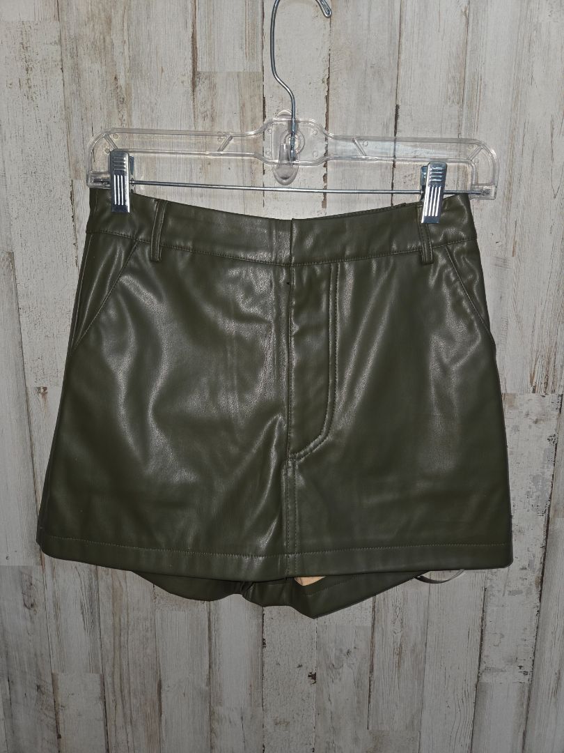 OLIVE IDEM DITTO FEAUX LEATHER SKIRT, LADIES S
