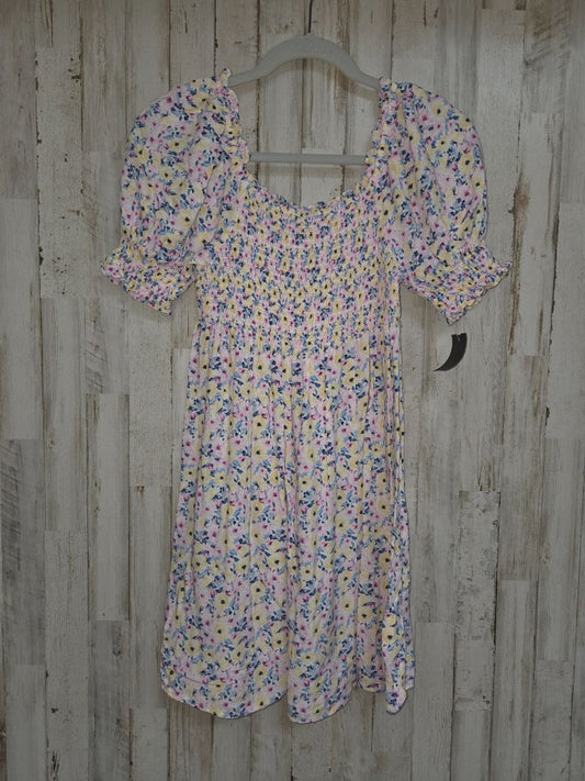 PINK/BLUE AS U WISH SMOCK FLORAL DRESS, LADIES S