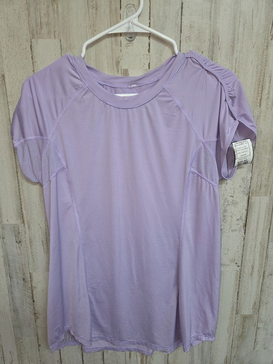 LILAC LULULEMON SZ10 ATHLETIC TOP, LADIES L