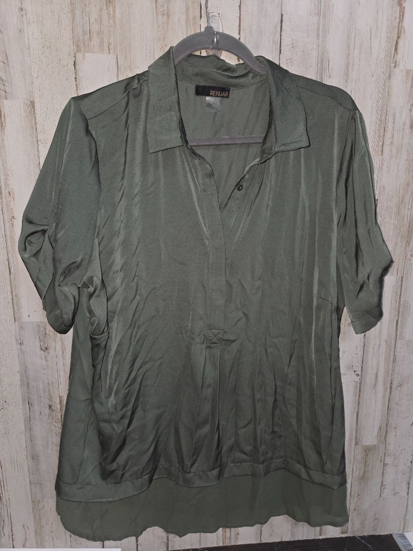 OLIVE RENUAR BUTTON BLOUSE, LADIES XL