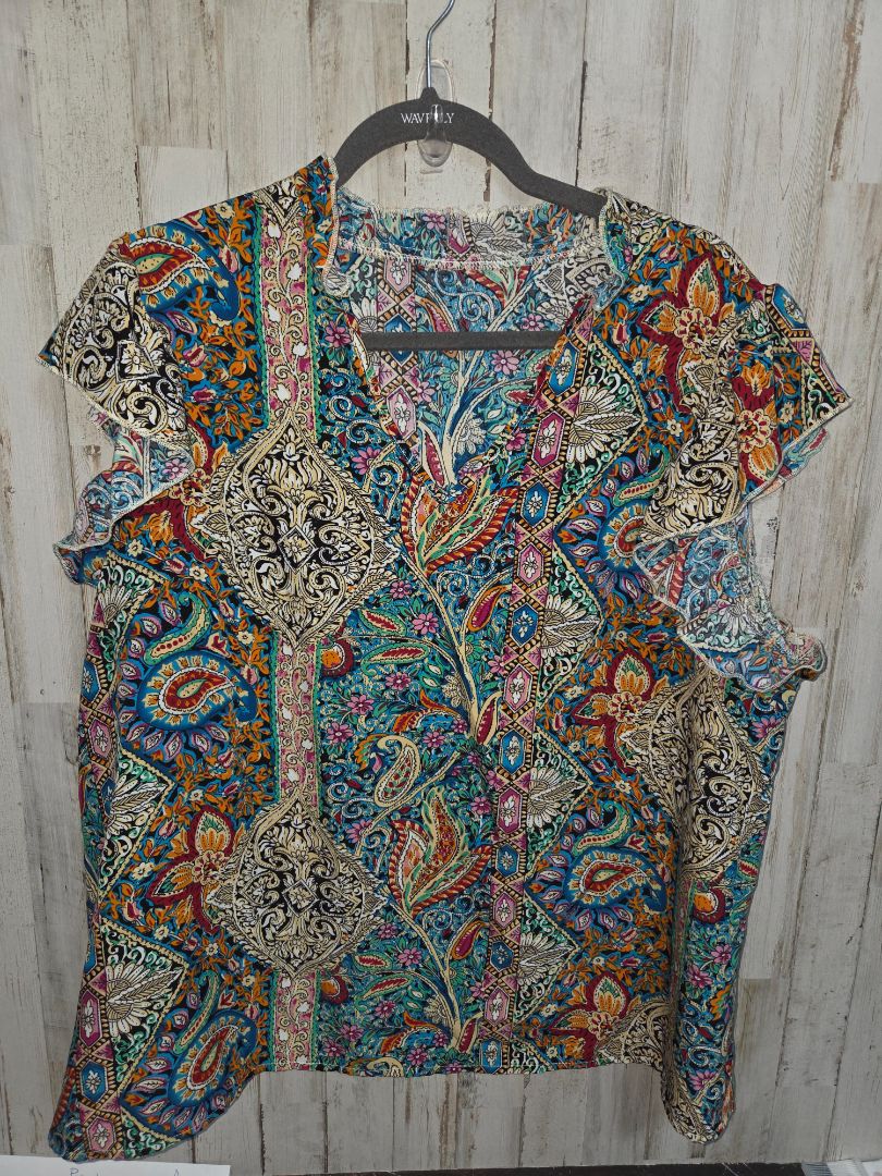 MULTI  PAISLEY TOP, LADIES XL