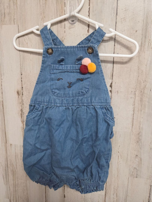blue carters bunny overall, girl 6m