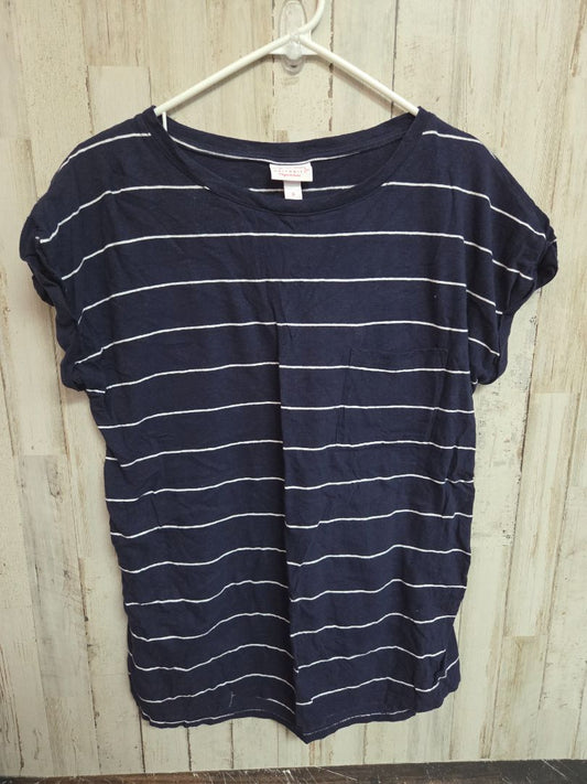 NAVY ISABEL STRIPE MATERNITY TOP, LADIES S