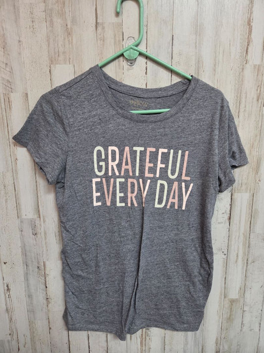 GREY A GLOW GRATEFUL MATERNITY TEE, LADIES L