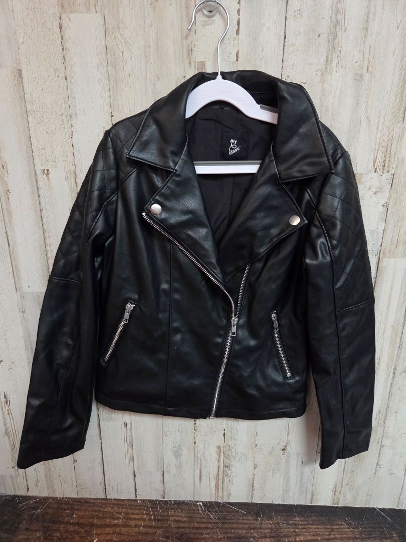 BLACK CAT & JACK FAUX LEATHER JACKET, GIRLS 7/8