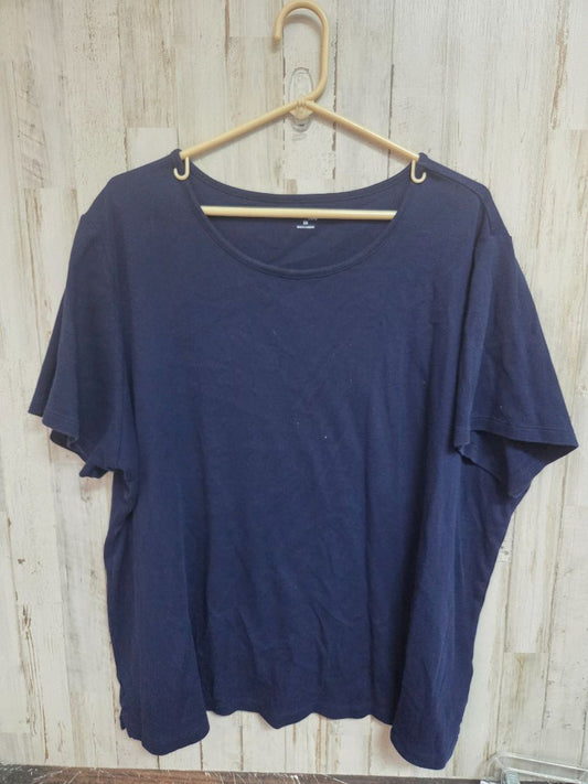 NAVY KIM ROGERS BASIC TEE, LADIES 3X