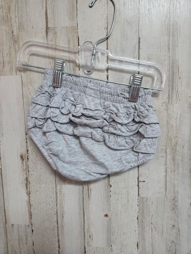 GREY CAT & JACK RUFFLE BLOOMERS, GIRL 6-9M