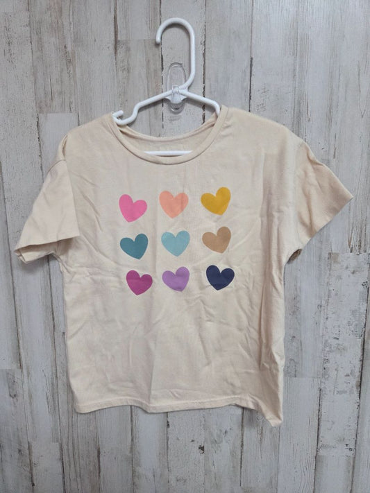 KHAKI GARANIMALS HEART TEE, GIRL 5T