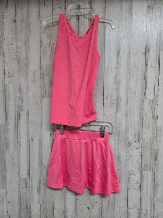 PINK OKIE DOKIE TANK & SKIRT SET, GIRL 5T