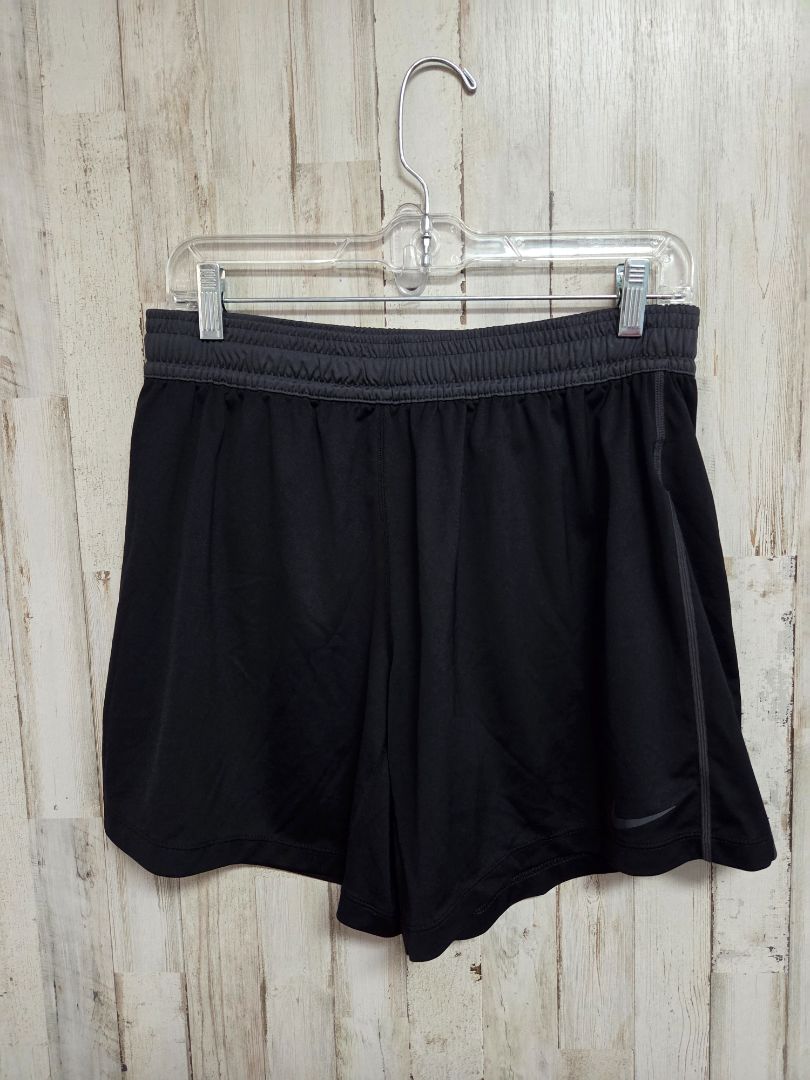 BLACK NIKE LOGO SHORTS, LADIES M