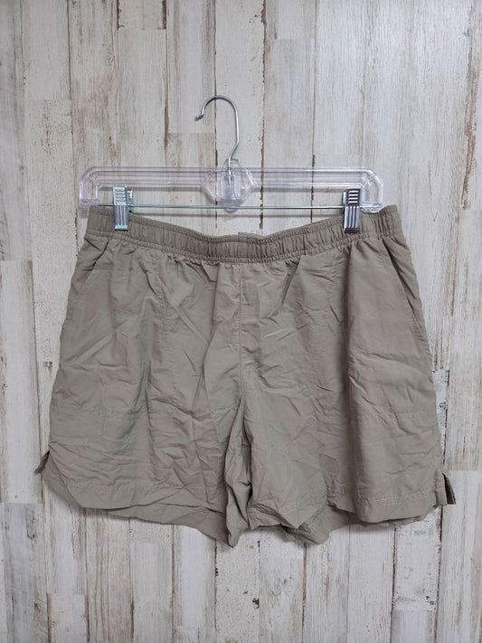 KHAKI COLUMBIA POCKET SHORTS, LADIES M