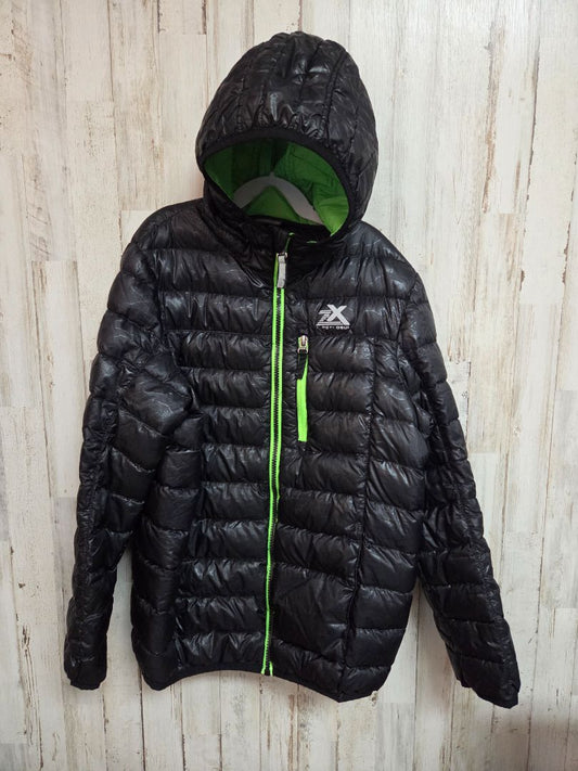 BLACK ZERO PUFFER JACKET, BOY 10/12