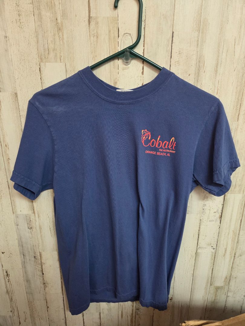 BLUE COMFORT COLORS COBALT TEE, BOY ADULT S