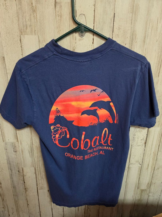 BLUE COMFORT COLORS COBALT TEE, BOY ADULT S