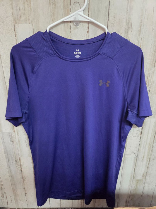 ROYAL BLUE UNDER ARMOUR DRY FIT TEE, BOY ADULT S