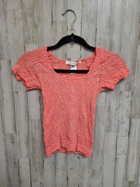 coral ALTARD STATE flower textured top, ladies s/m