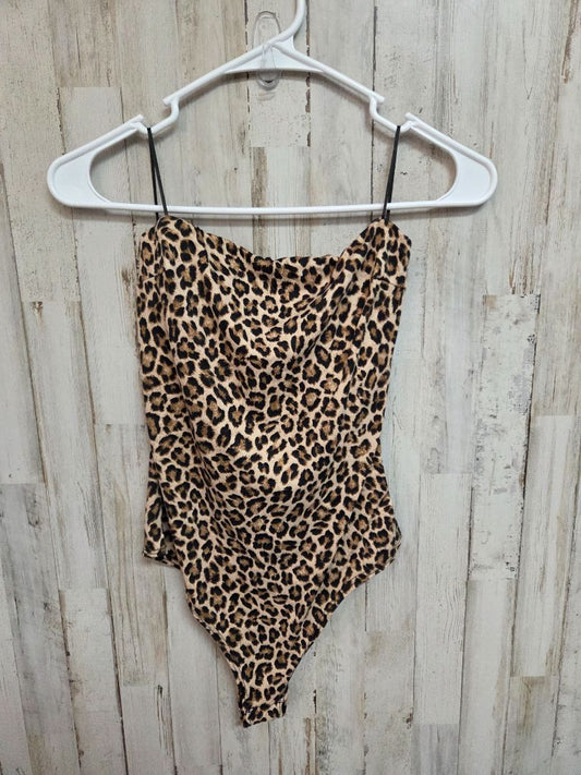 brown live in the moment cheetah bodysuit, LADIES M