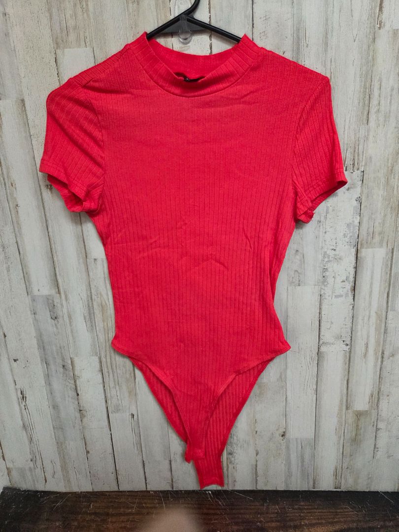 red shein ribbed bodysuit, LADIES M