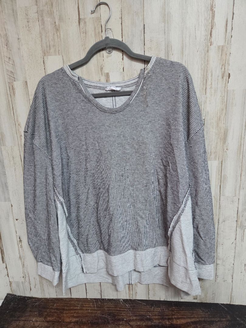 grey/black westbound textured top, LADIES XL