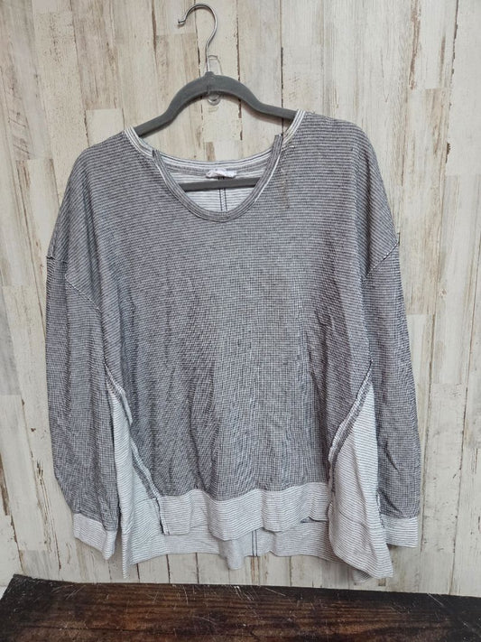 grey/black westbound textured top, LADIES XL
