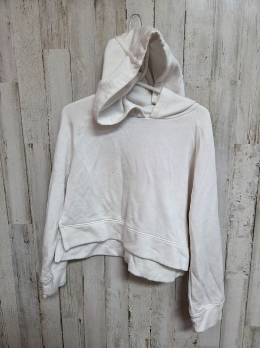 WHITE all in motion soft hoodie, girls 4/5