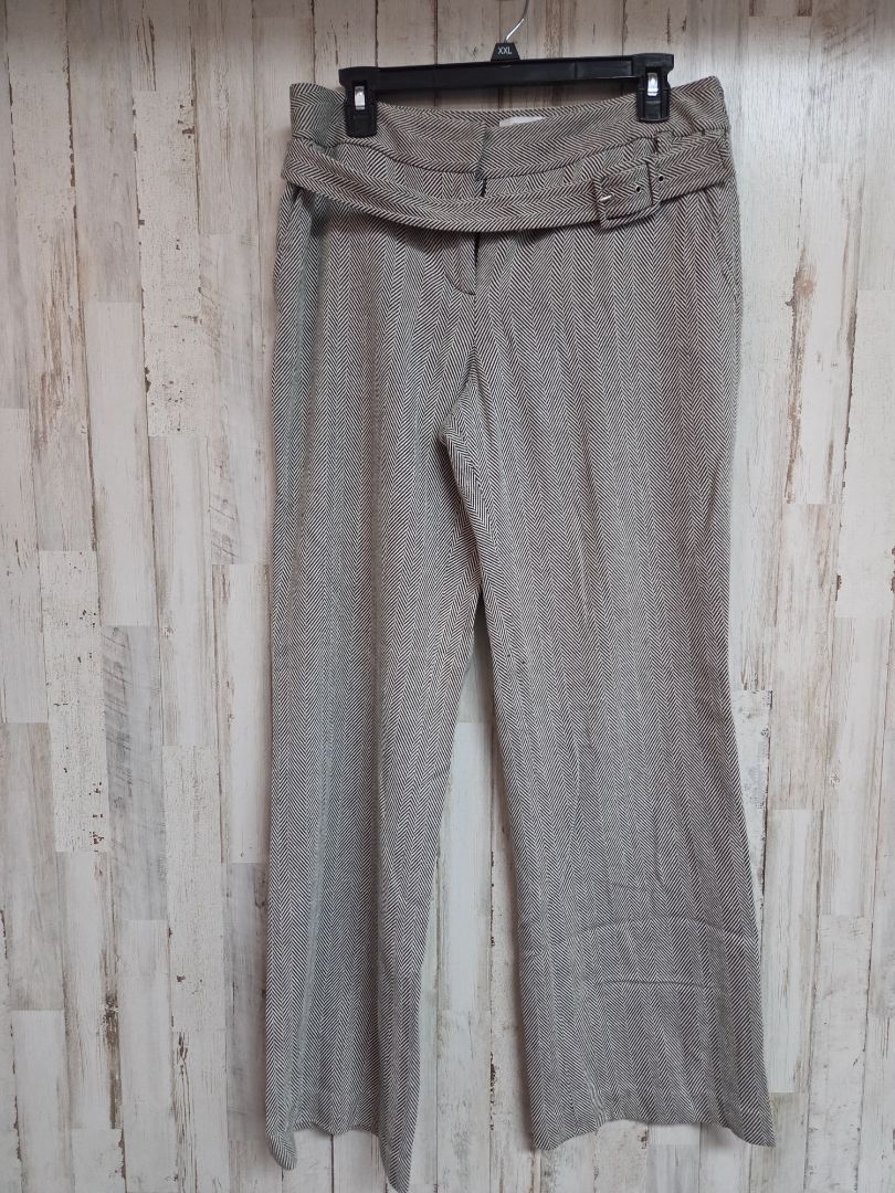 black/white loft sz8 belted wool pants, LADIES M