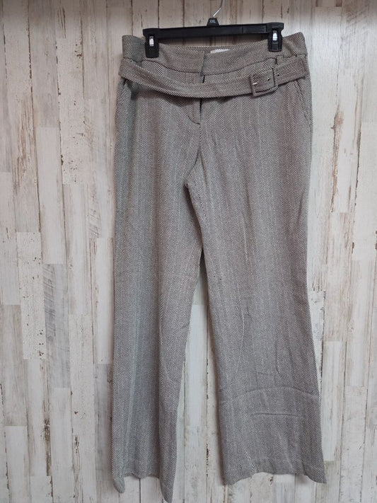 black/white loft sz8 belted wool pants, LADIES M