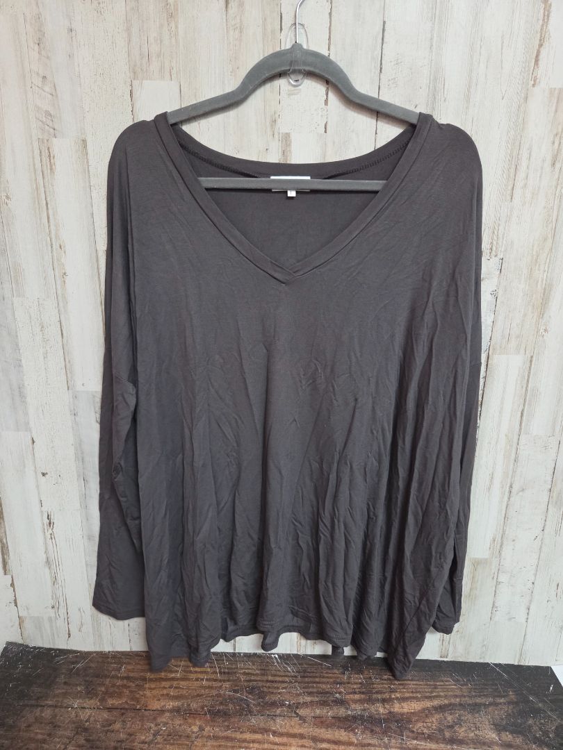 grey piko longsleeve top, LADIES L