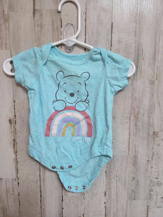 BLUE DISNEY POOH BEAR ONESIE, GIRL NB