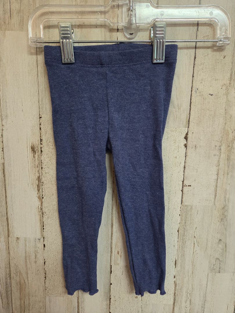NAVY GARANIMALS RIBBED LEGGINGS, GIRL 12M