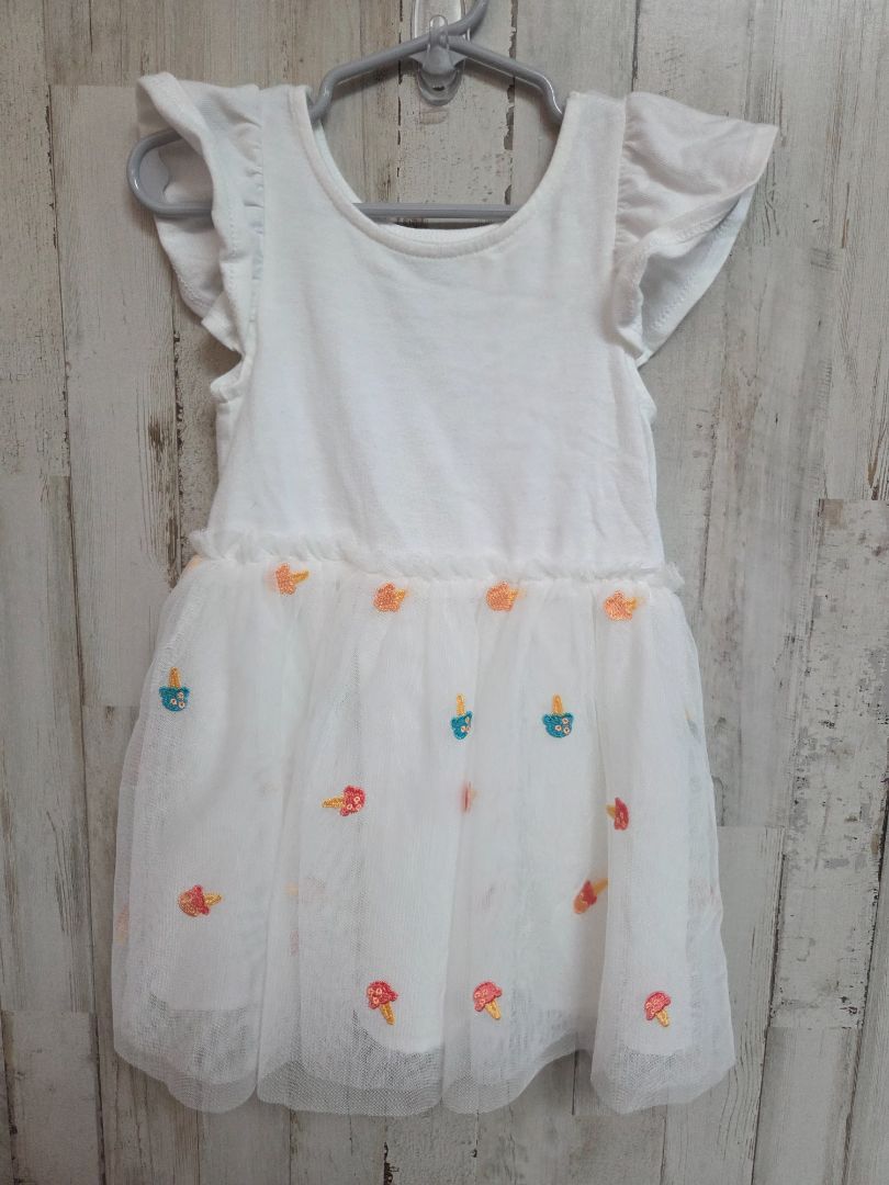 WHITE CAT & JACK ICECREAM TUTU DRESS, GIRL 2T