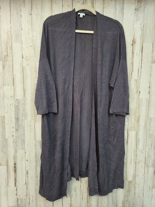 grey pure jill Long open cardigan, LADIES XL