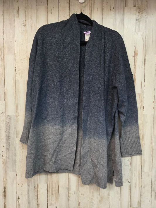 blue/grey pure jill open ombre cardigan, LADIES XL