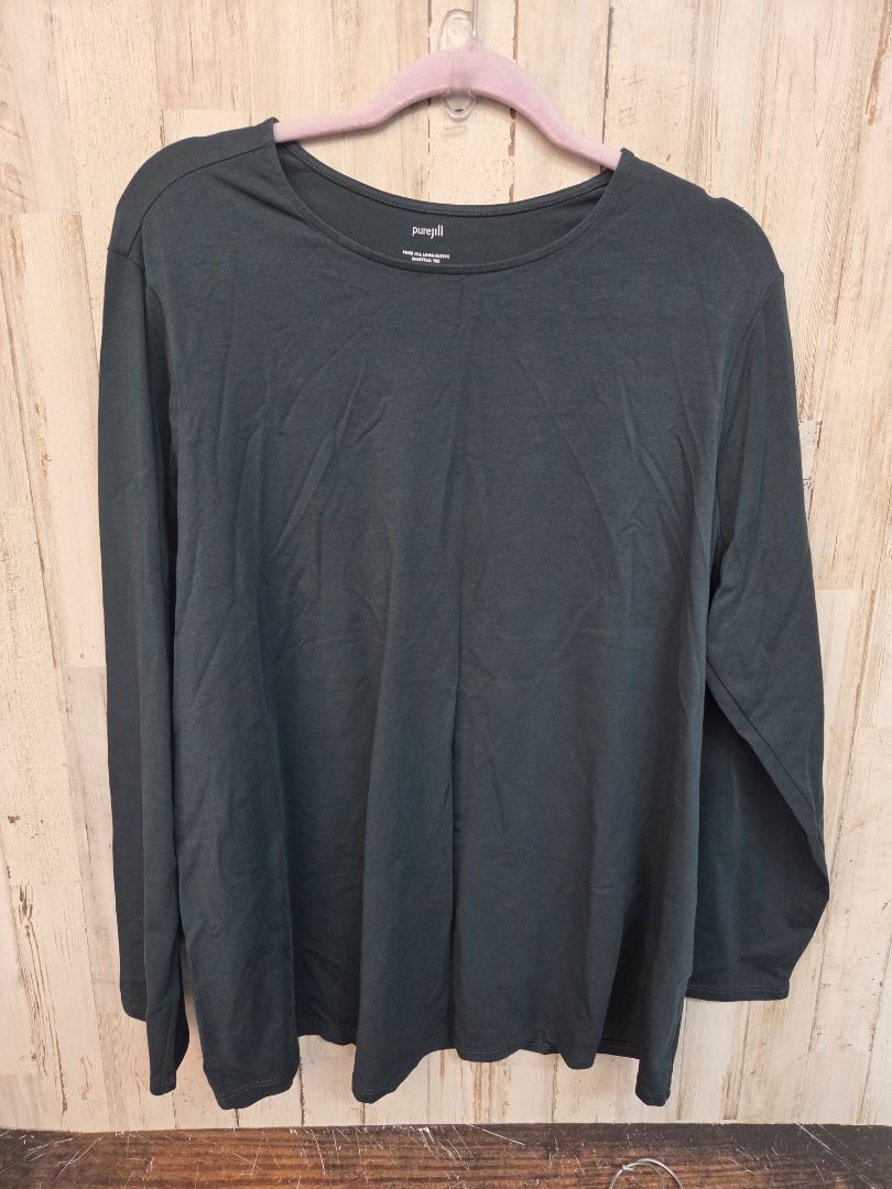 green pure jill longsleeve tee, LADIES XL