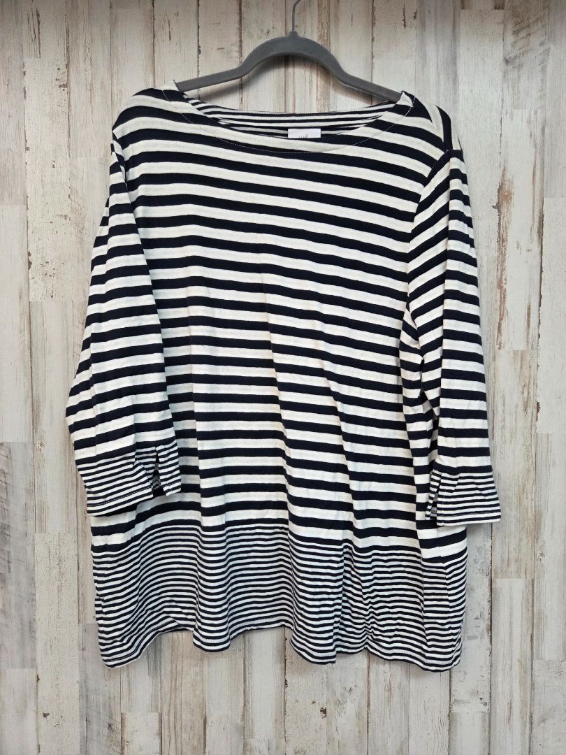black/white j jill striped tunic, LADIES XL