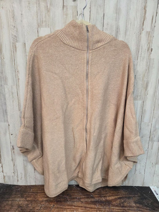 khaki j jill knit zip poncho, LADIES XL-3X