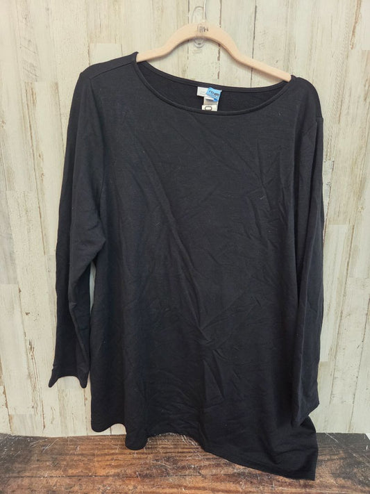 black pure jill longsleeve top, LADIES XL