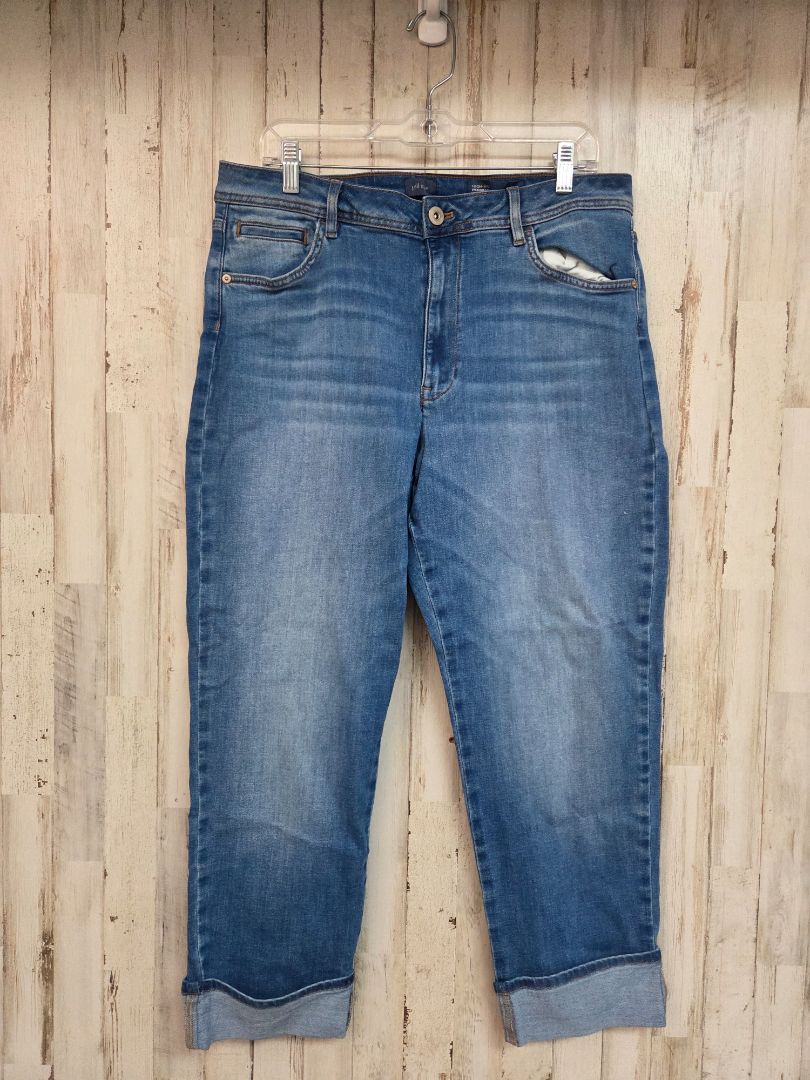 DENIM J JILL SZ14R HIRISE CUFF JEANS, LADIES XL