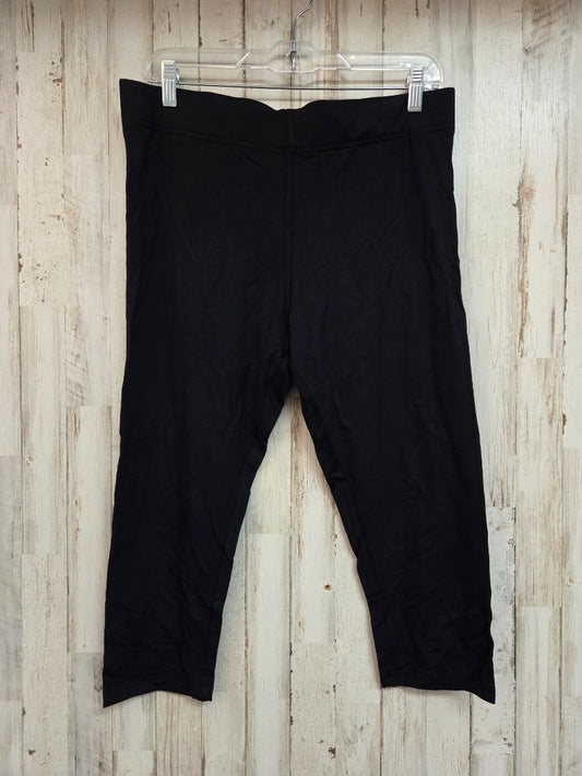 BLACK SOMA CROP LEGGING, LADIES L